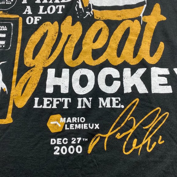 Molson Canadian Shirt Men Large L Black Mario Lemieux I Wanted to Come Back Tee - Picture 5 of 9